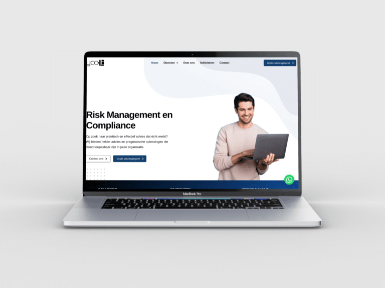 Yco-it business website homepage shown on desktop