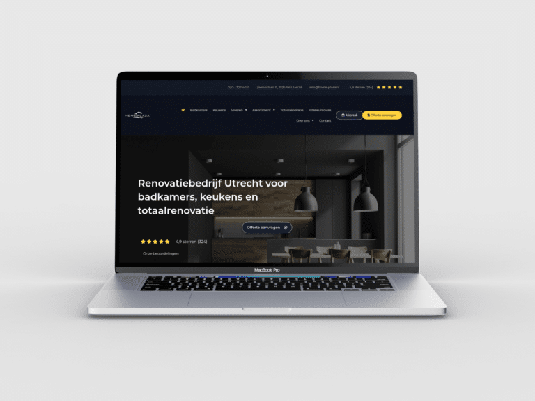 Homeplaza website homepage shown on desktop
