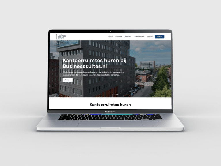 Businesssuites website homepage shown on desktop