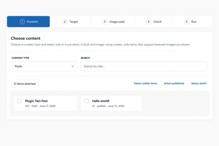 acf fields mapping check wizard